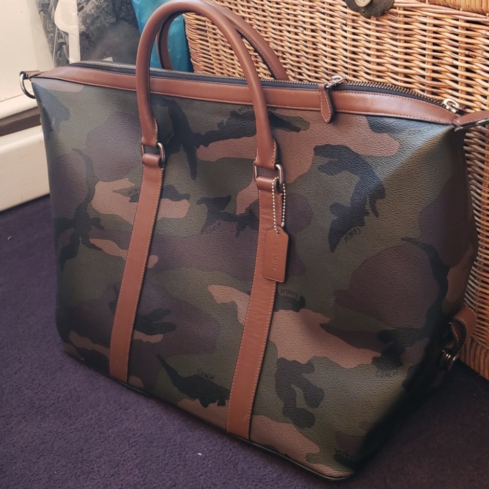 Coach Voyager Bag in Camo for Men Duffle